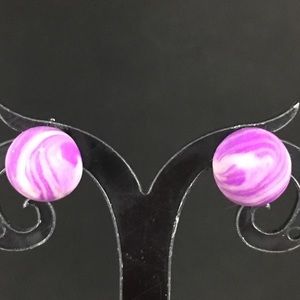Unique Handmade Polymer Clay Post Earrings